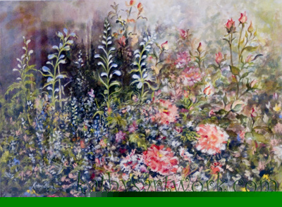 Budding Delphiniums & Raspberry Ripple